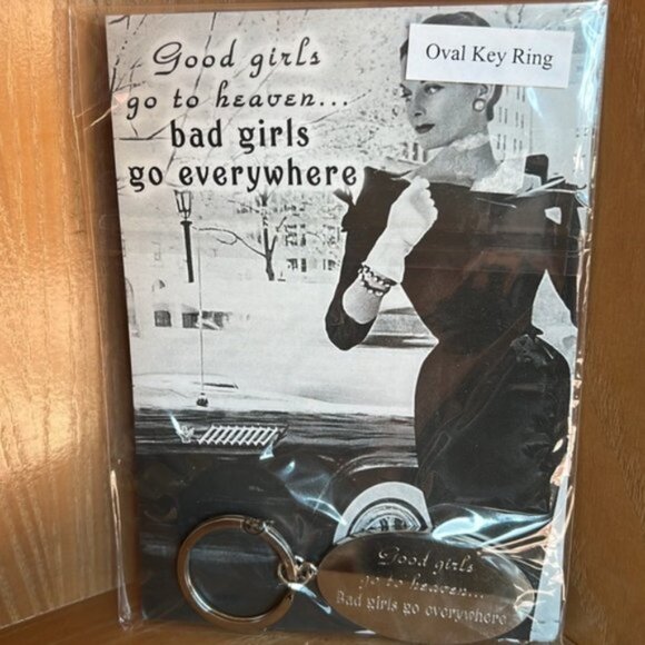 Silver Engraved Keychain - Good Girls - Picture 3 of 5